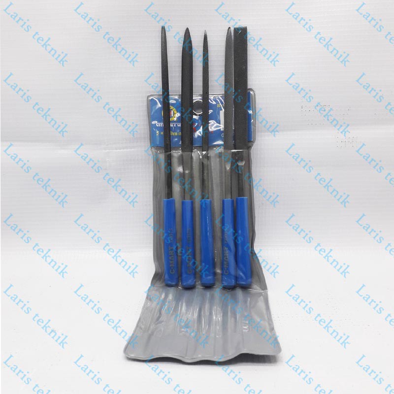 Kikir/Kikir Besi/Kikir Bulat/Kikir Flatt/Kikir Asah C-Mart 5 Set 180MM