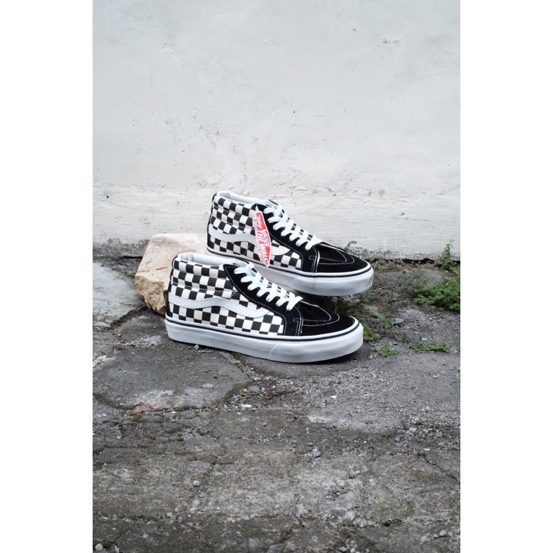 VANS SK8 Mid Checkerboard BW