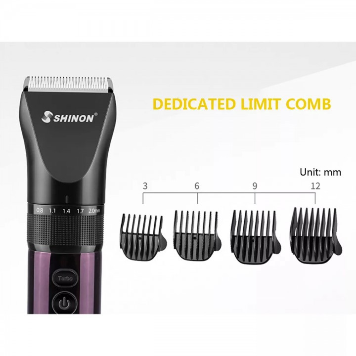 SHINON SH-7627 - Professional Electric Hair Trimmer with LCD Display