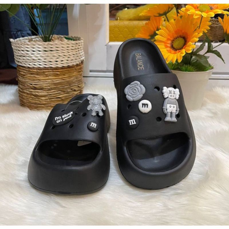 Sandal Fuji Viral Sandal Fuji Jibbidz Sandal Wanita Kekinian Sandal Fuji Korea Sandal Fuji Wanita Ar