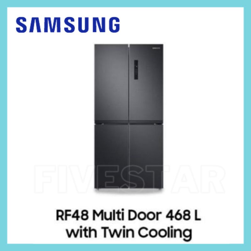 SAMSUNG KULKAS RF48A4000B4 MULTI DOOR TWIN COOLING PLUS 468 LTR RF48A4000