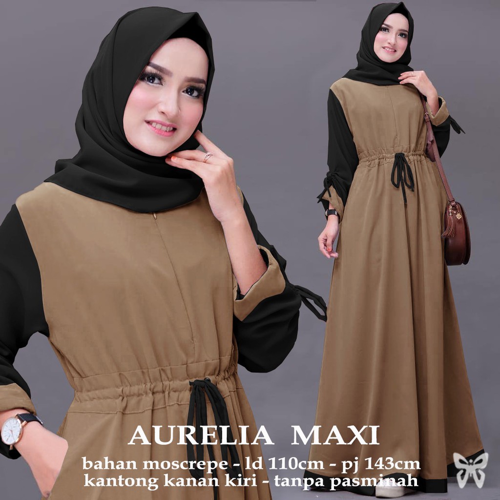 HOPYLOVY - Maxi Dress Wanita Jumbo Aurelia