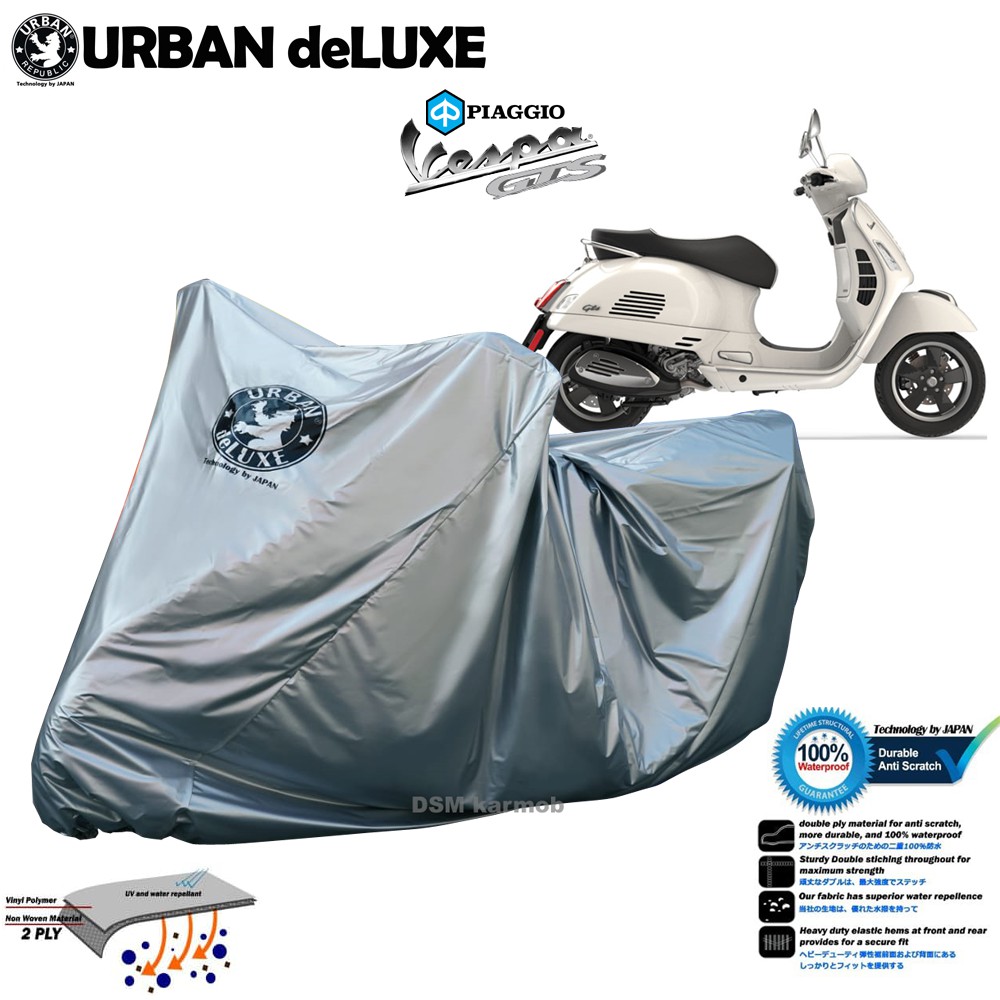 Urban Deluxe / Cover Motor Piagio Vespa GTS / Cover Motor Urban 2 Lapis Waterproof / DSM