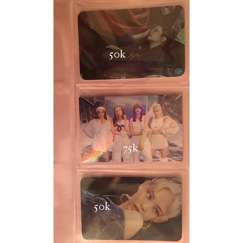 Blackpink photocard Withdrama benefit, Lyric card photocard, vibe card hylt