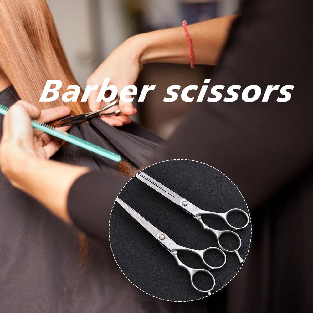 2 In 1 Set Gunting Rambut Bahan Stainless Steel Untuk Barber