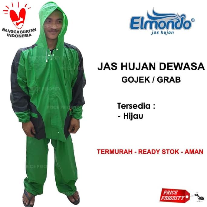 JAS HUJAN Setelan GOJEK GRAB Jaket Celana ELMONDO 932 Promo TERMURAH