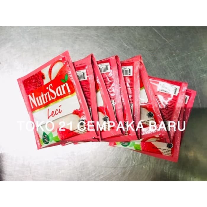 

Nutrisari Rasa LECI 1 renceng isi 10 sachet | Minuman Nutrisari Lychee Murah Promo