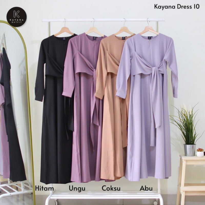 Kayana Dress 10 | Dress Wanita | Gamis Wanita | Daily Outfit