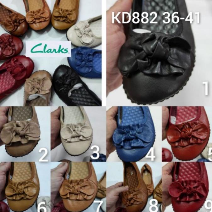 KD 882 Sepatu clarks wanita/sepatu kulit wanita/clarks original/clarks Termurah