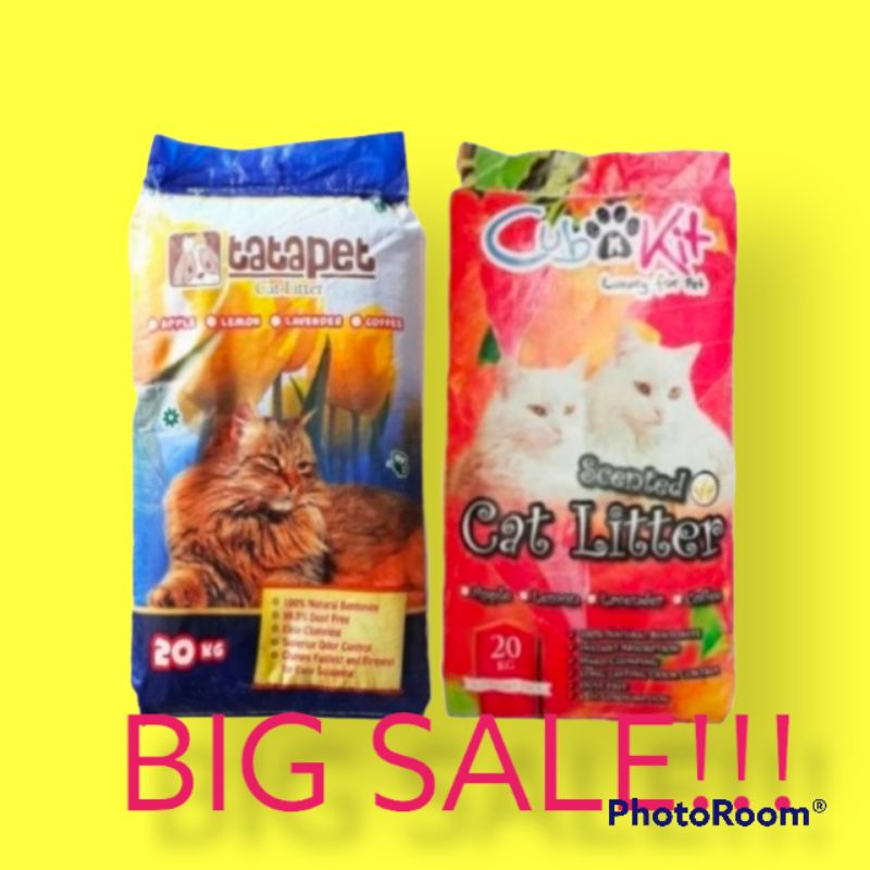 PASIR CUB N KIT CAT SAND 20KG WANGI DAN CLUMPING KHUSUS EKSPEDISI