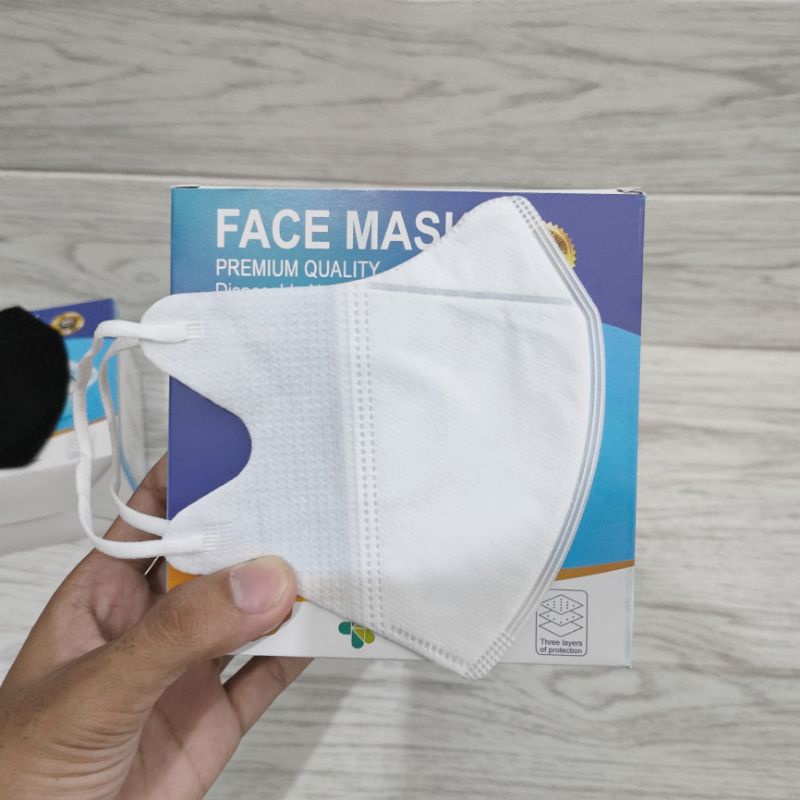 Masker Duckbill Garis  3PLY  kemenkes face mask/masker duckbill masker duckbill face mask mirip sensi