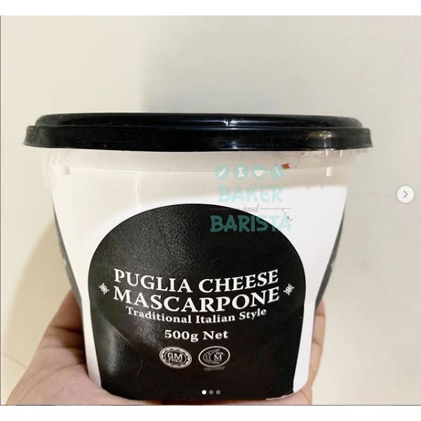 Puglia mascarpone premium cheese 500g (INSTANT SEND ONLY) puglia cheese mascarpone