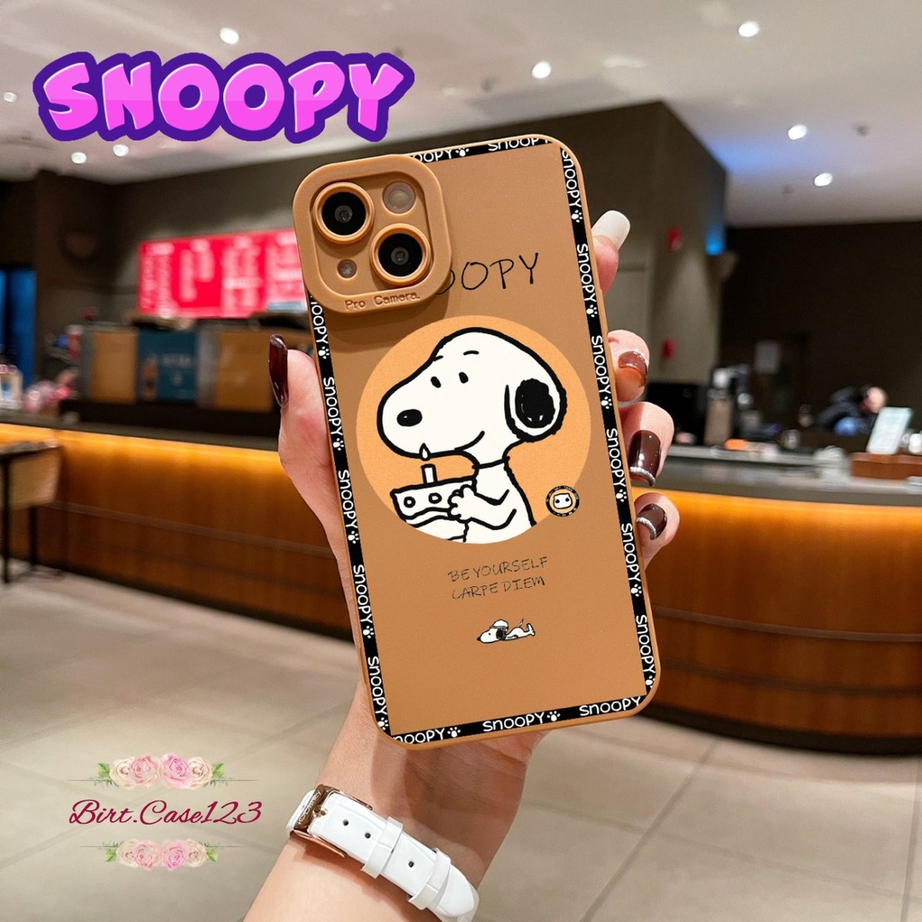 SOFTCASE CASE SILIKON PROCAMERA SNOOPY OPPO VIVO SAMSUNG REALME XIAOMI IPHONE INFINIX FOR ALL TYPE  BC6331