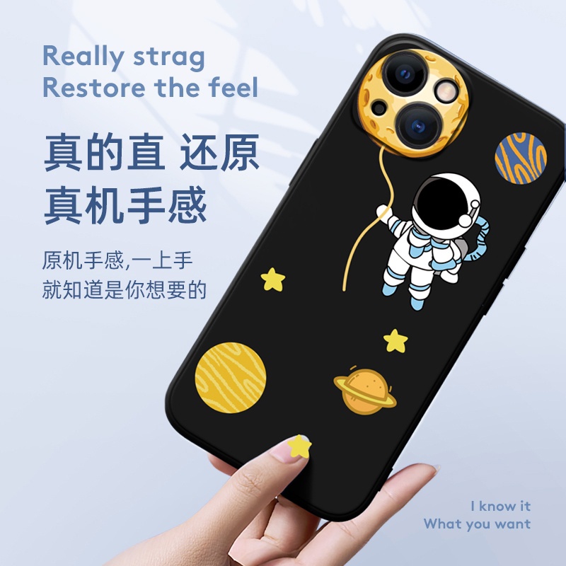 Soft Case Pelindung Motif Astronot Lunar Untuk Iphone 12 11 Pro Max X Xs Max Xr 7 8 Plus Se2020