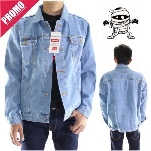 JAKET JEANS LEVIS PRIA BIOBLITZ KEREN PREMIUM QUALITY ( BIRU TELOR ASIN )
