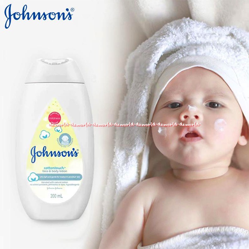 Johnson's Cottontouch Lotion 200ml Face &amp; Body Lotion Sabun Shampo Bayi Baru Lahir New Born Jhonson