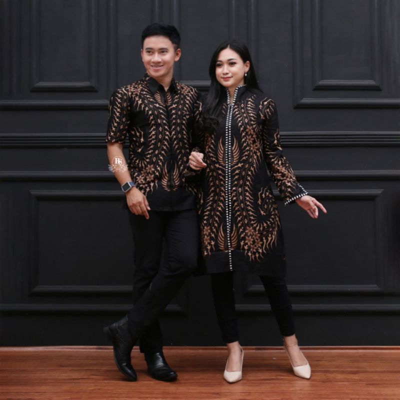 COUPLE TUNIK BATIK KEMEJA BATIK KERIS