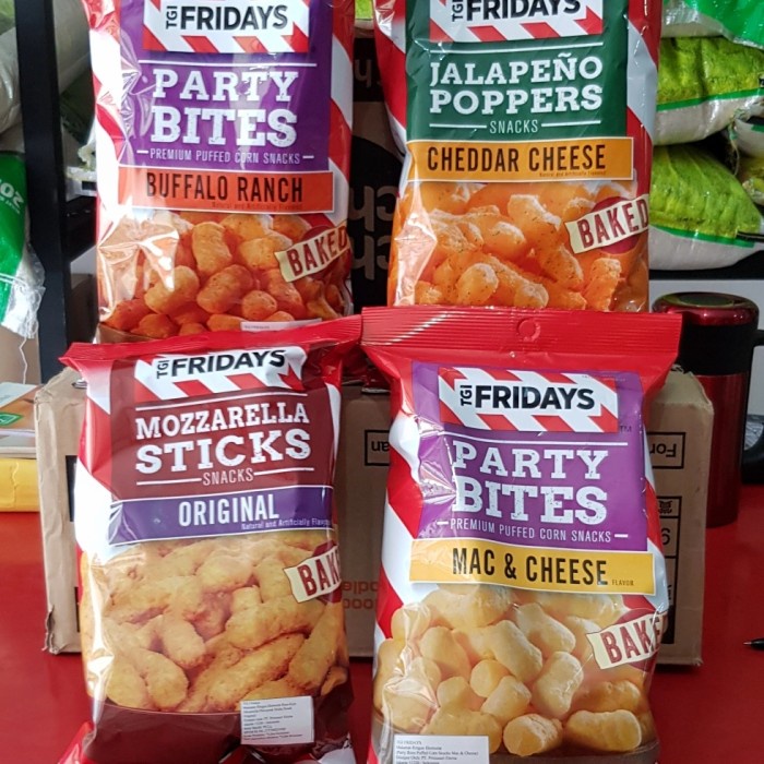 

⭐ COD ⭐ TGI FRIDAYS premium puffed corn snack TGIF snack jagung 90 gr - Mac & Cheese