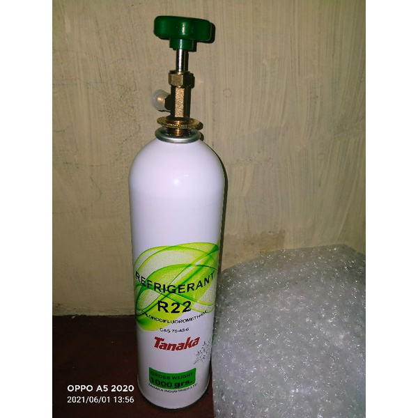 Paket freon R22 kaleng showa/yukio/regrigerant TANAKA 1 kg can tap pembuka kaleng HEMAT