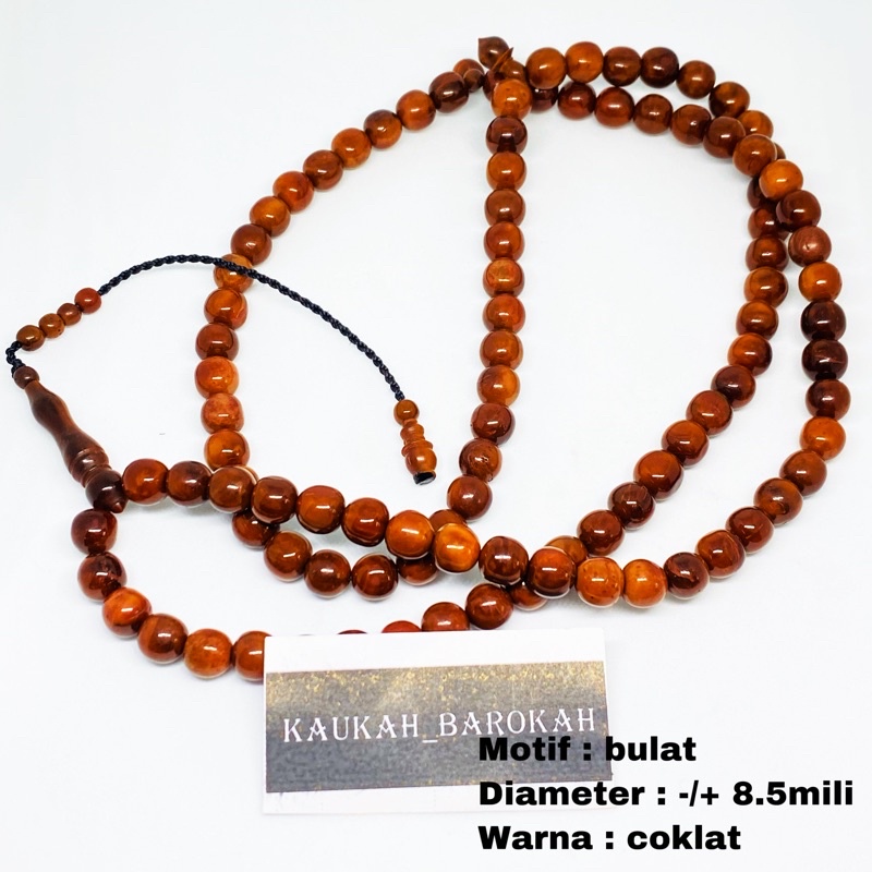 TASBIH KOKAH / PUKAHA UKURAN 8.5MILI