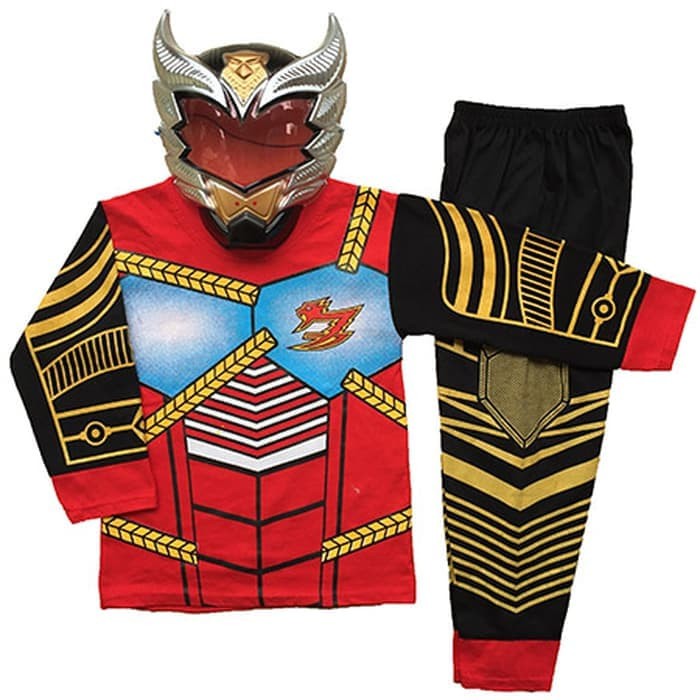 Baju Anak Kostum Topeng Superhero Satria Garuda Bima X Bima-X