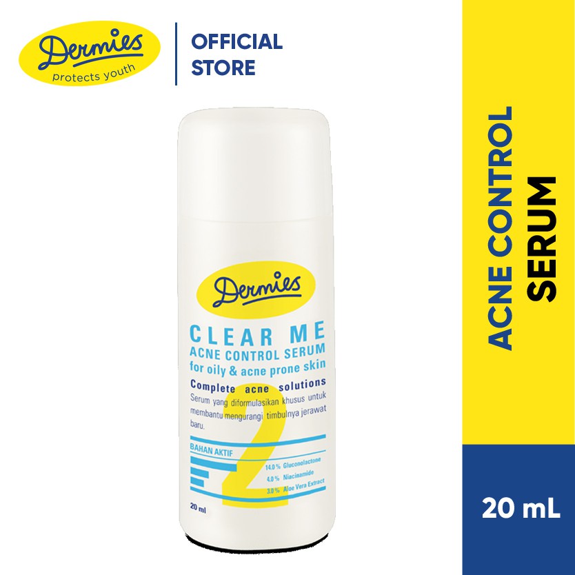 

Dermies Clear Me Acne Control Serum 20 ml - Serum Wajah Untuk Kulit Berminyak dan Berjerawat