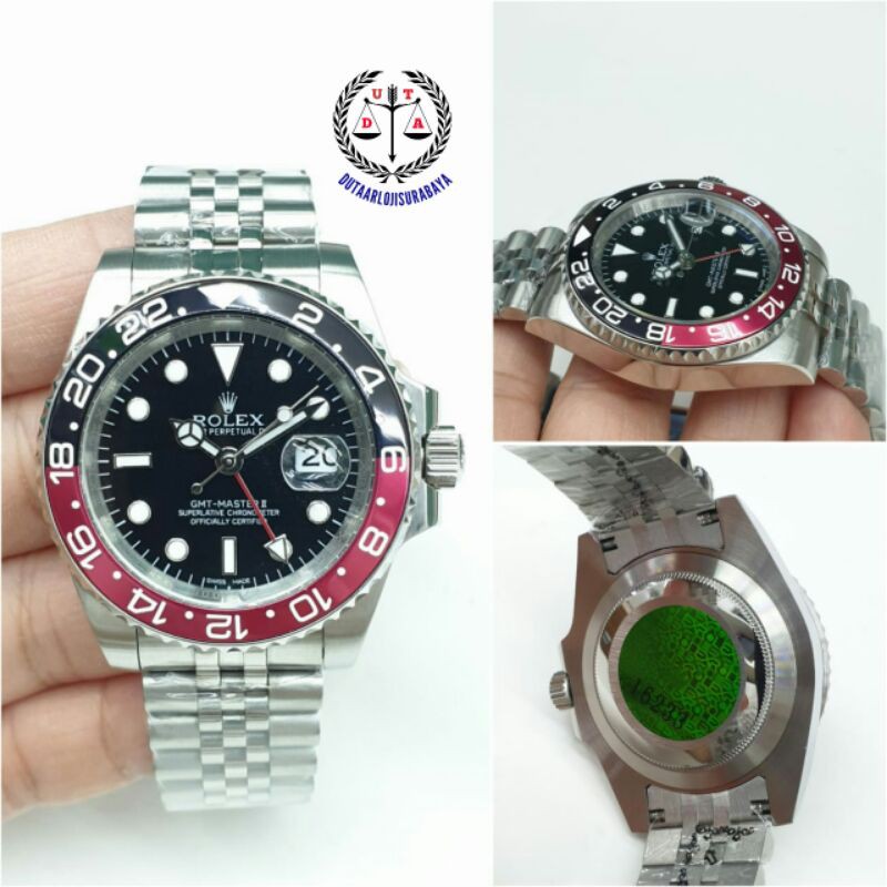 JAM TANGAN PRIA ROLEX GMT AUTOMATIC KUALITAS ORIGINAL