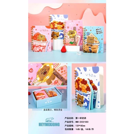 

[PAM] ZX321003 Notebook Agenda Diary Bear Buku Spiral DIARY