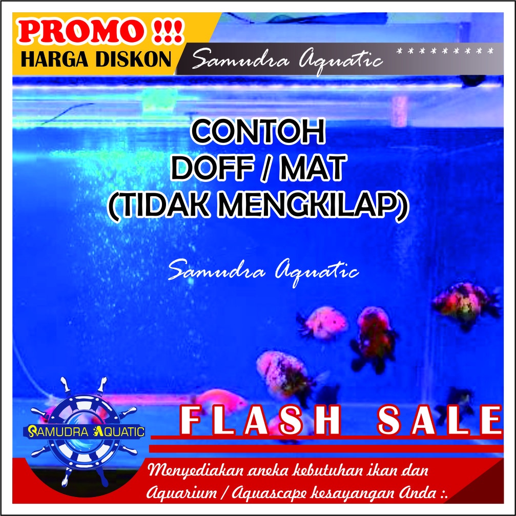 (DOFF, MATE, Tidak Mengkilap) Background Aquarium Aquascape SALE, Stiker Skotlet Aquarium Aquascape GRATIS PACKING KARDUS