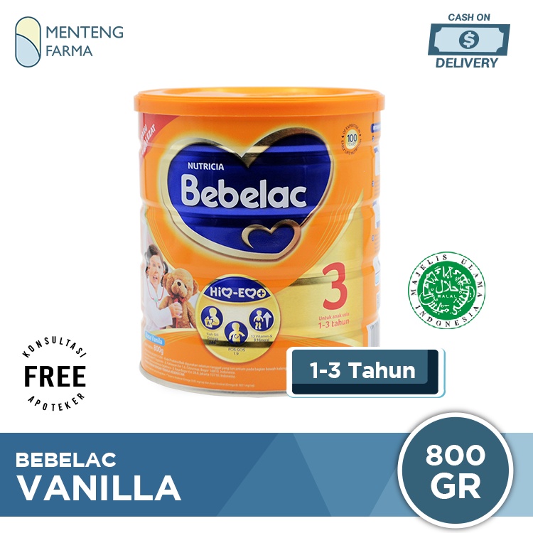 Bebelac 3 Vanila Susu Pertumbuhan Bubuk 800 Gr