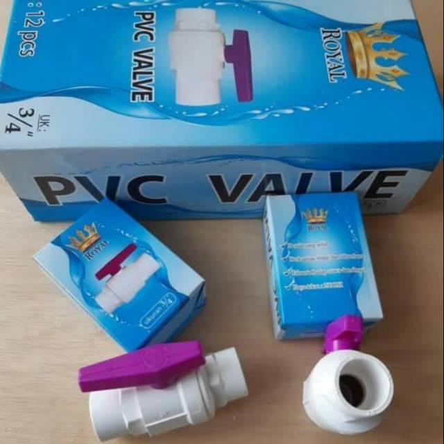BALVALEP PVC TEBAL 3/4&quot; / STOP KRAN KERAN / BALL VALVE