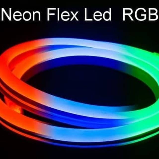 Lampu Neon Flex LED Selang Flexible Strip Fleksibel Pelangi Rainbow