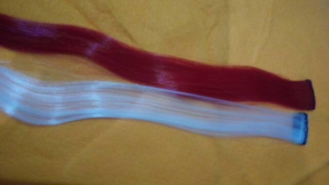 Merah putih hair clip on warna Merdeka