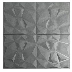PROMO BELI 25 PCS FREE 1 PCS !! WALLPAPER FOAM DIAMOND /Wallpaper Dinding 3D Foam/ WALLFOAM 70X70 CM-JY0241 SILVER 6MM