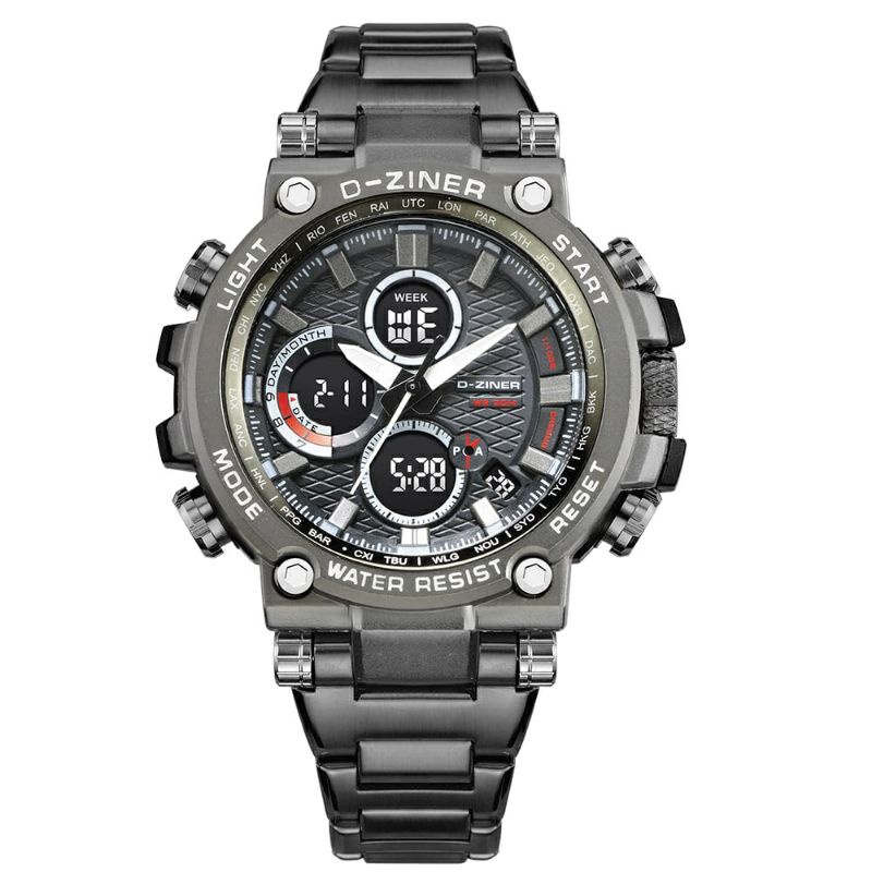 Jam Tangan Pria Rantai Dziner 8252 Original Watch Waterproof