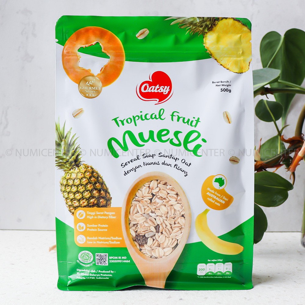 

500G MUESLI TROPICAL FRUIT SEREAL OAT - OATSY