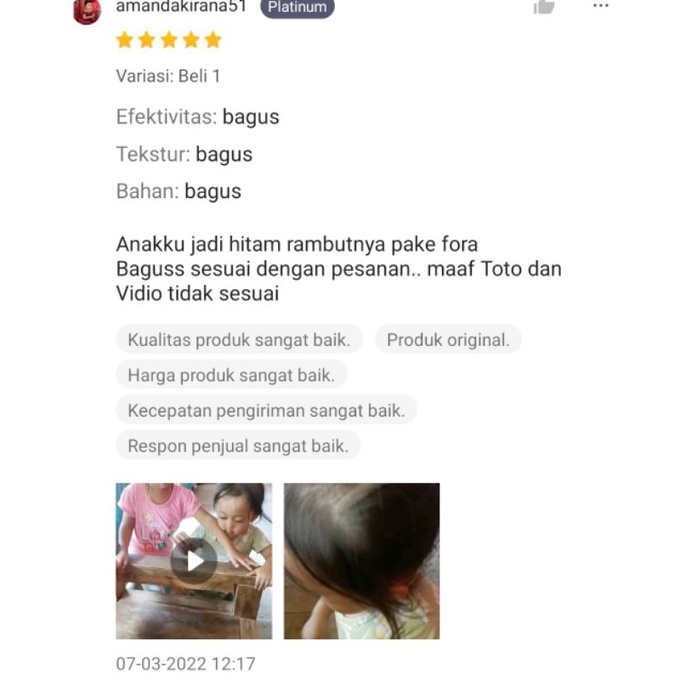 FORA Minyak Kemiri Penumbuh Rambut Bayi 65ml Plus Jojoba Oil Penumbuh Alis ORIGINAL FORA