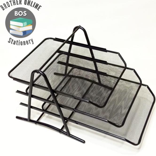 

Sale Bos Letter Tray Besi 3 Susun/Rak Dokumen /Rak Susun/Laci/Wadah Kertas | Produk Baru