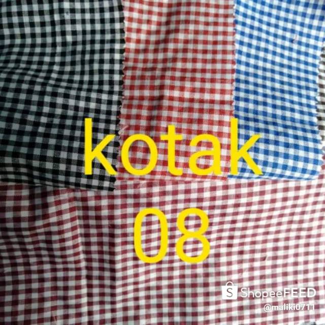 Kain katun kotak2 kecil