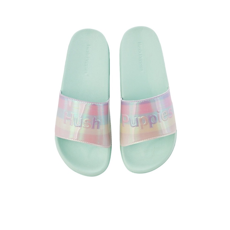 SANDAL SLIDE HUSH PUPPIES WANITA ORIGINAL CASUAL TERBARU HIJAU HW04