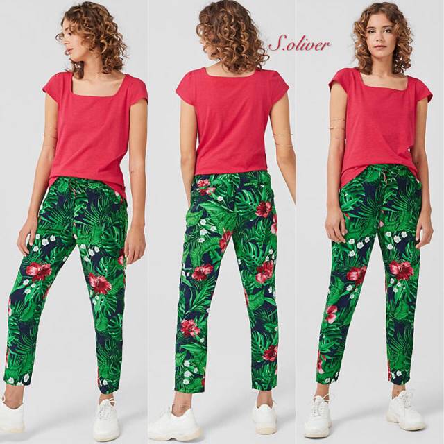 CELANA floral trouser pants