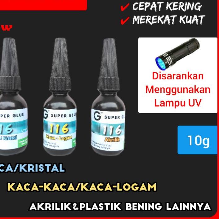 

Hot ⚡ale (10g)Lem UV (Kaca/Kristal)-(Kaca-Logam)-(Akrilik/Plastik Bening)/Lem UV 116/Lem Laser/Lem Inlay/Lem Sinar UV harga bersaing