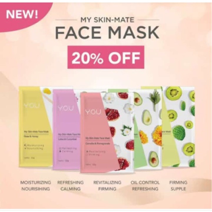 You My Skin Matte Face Mask [Melembabkan dan menutrisi Wajah] Skin Care | Masker Wajah