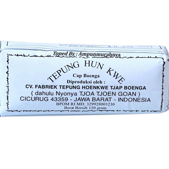 

SALE Tepung hun kwe cap boenga Asli