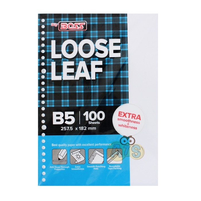 

Loose Leaf B5 Polos Big Boss isi 100 lembar