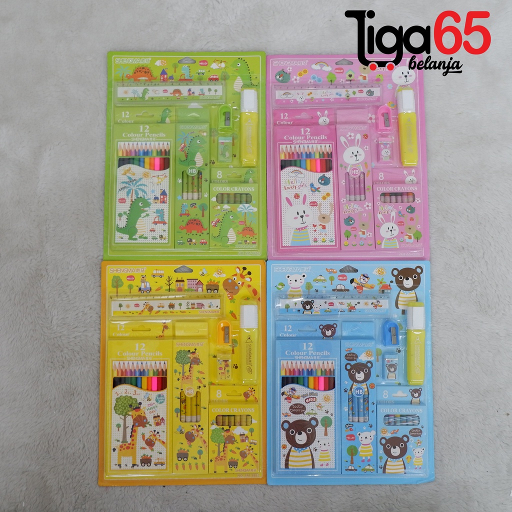 365 STATIONERY SET #41185 Buku &amp; Alat Tulis Anak / Karakter Fancy Gambar Lucu