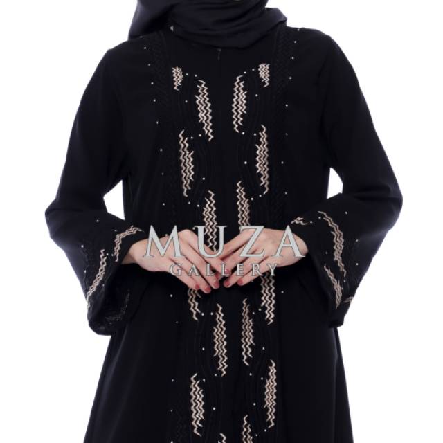 MUZA ABAYA HITAM ZIGAS (BUSUI)