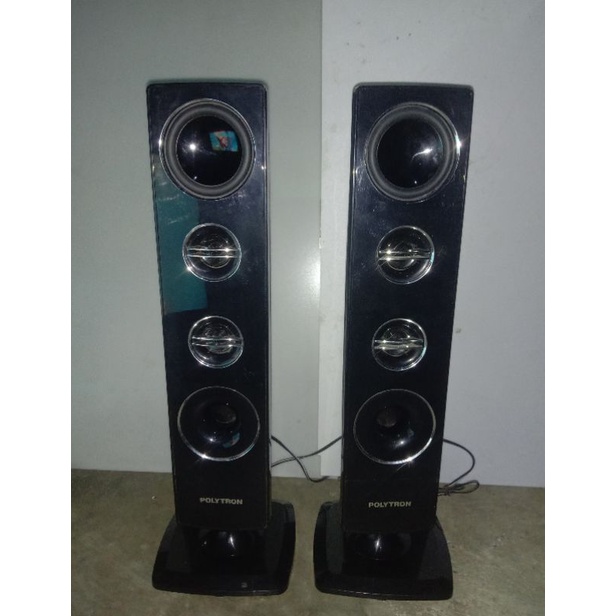 speaker tower pasif led tv polytron 24-32 inci original