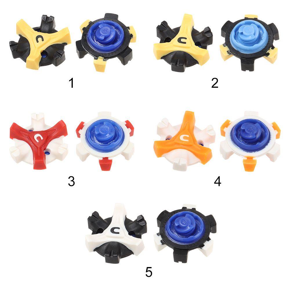 Top 7/14pcs Paku Sepatu Golf Alat Bantu Pelatihan Luar Ruangan Fast Twist Screw Studs