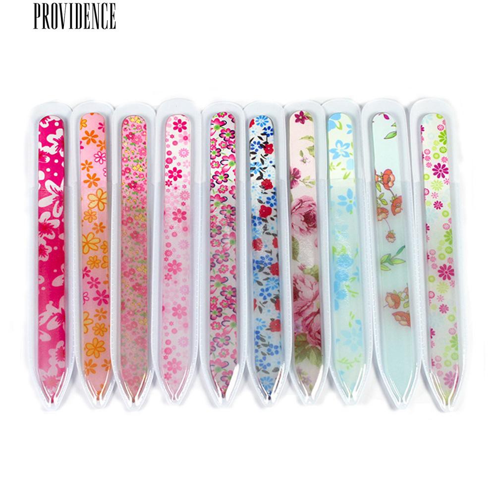 [Bayar Di Tempat] Profesional Durable Glass Nail Art File Buffer Manicure Perangkat Polisher Tool